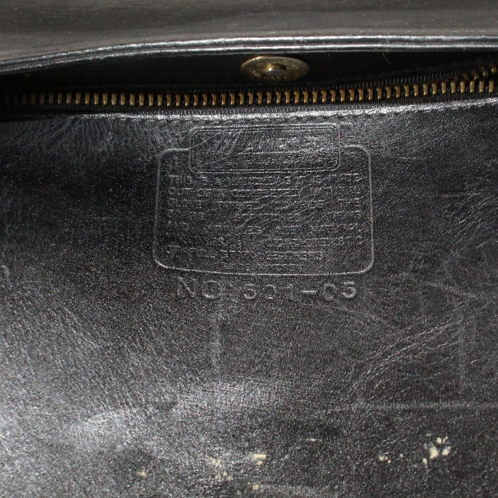 Vintage! COACH 50105 Black Leather Shoulder Bag - Picture 12 of 14